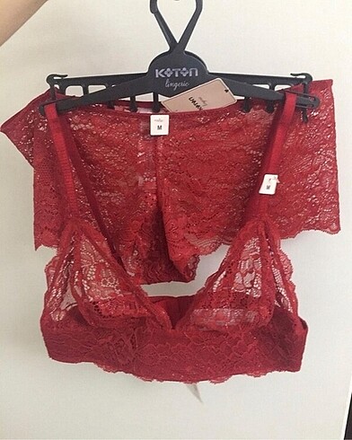 m Beden Koton bralet takım
