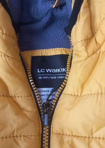 10 Yaş Beden sarı Renk Sarı Erkek Çocuk iyi durumda lcw marka Kapüşonlu Fermuarlı Mont