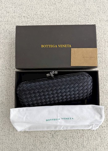 Bottega Veneta Bottega Veneta Gri Düğmeli Kadın Clutch
