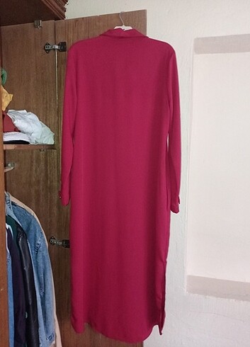 44 Beden pembe Renk Tesettür uygun uzun tunik gömlek