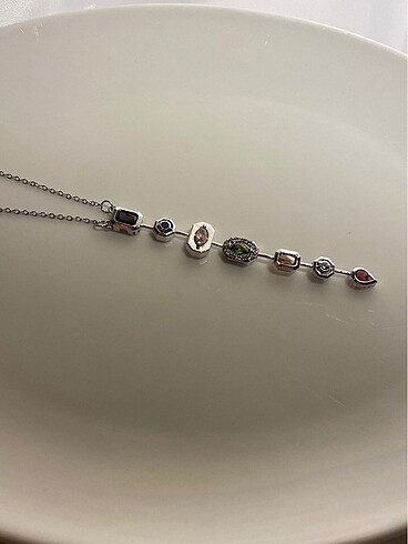 Silver Renk Taşlı Y Kolye İLAN İSTEYİNİZ - Görsel 6