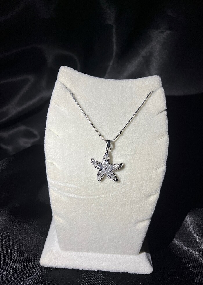 Gümüş Deniz yıldızlı Kolye - Görsel 5