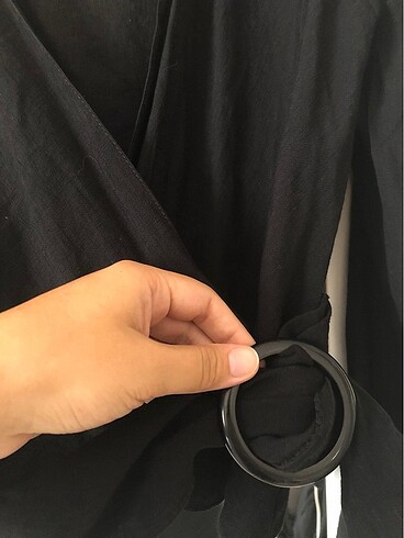 38 Beden Açelya okçu siyah bluz