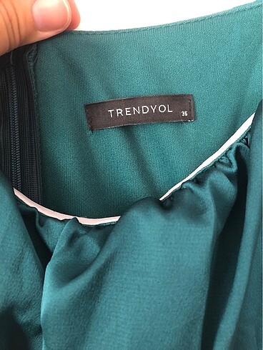Trendyol & Milla Trendyol milla midi yeşil saten elbise