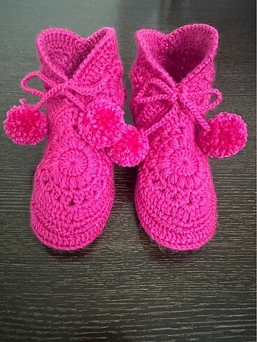 Örgü kadın çocuk erkek panduf patik ev ayakkabısı - Görsel 7