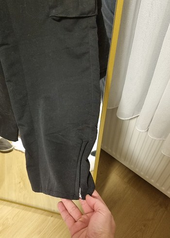 Siyah Kadın Kargo Pantolon - Görsel 3