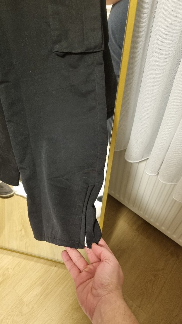 Siyah Kadın Kargo Pantolon - Görsel 3