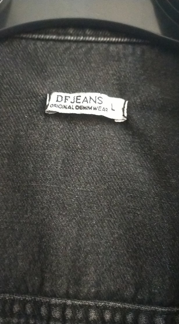 Siyah Düğmeli Kadın Denim Ceket - Görsel 2