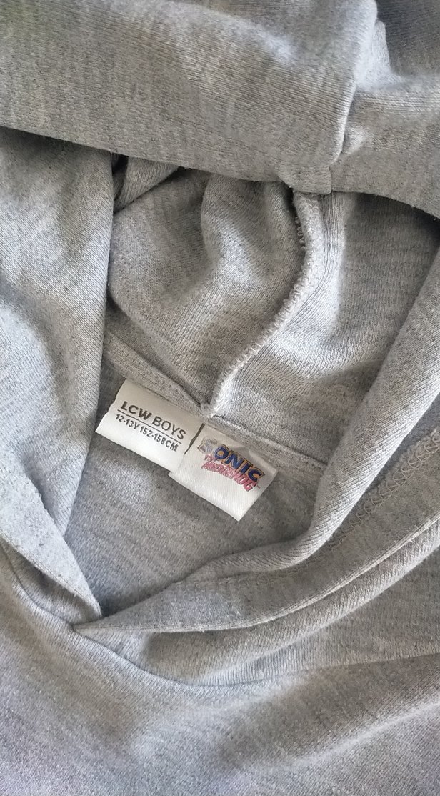 Kapüşonlu Gri Erkek Sweatshirt - Görsel 2