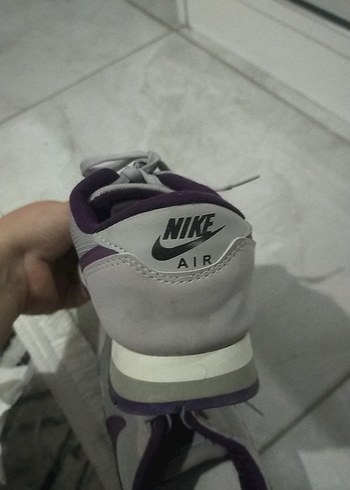 Mor Detaylı Gri Kadın Spor Ayakkabı - Görsel 2