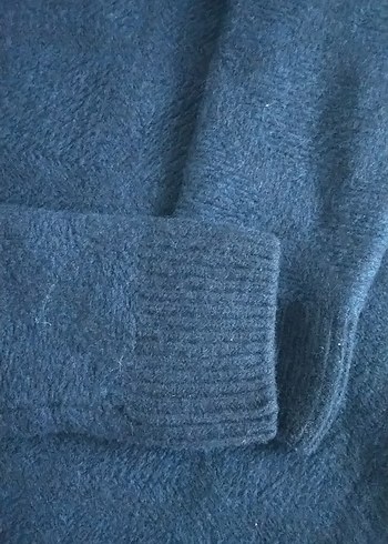 Mavi Kadın Yün Kazak Uzun Kollu - Görsel 3