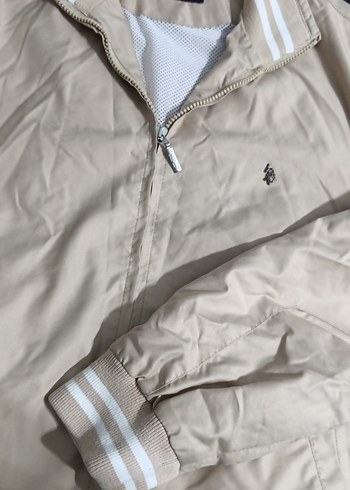 Erkek Bej Parlak Midi Ceket Fermuarlı - Görsel 2