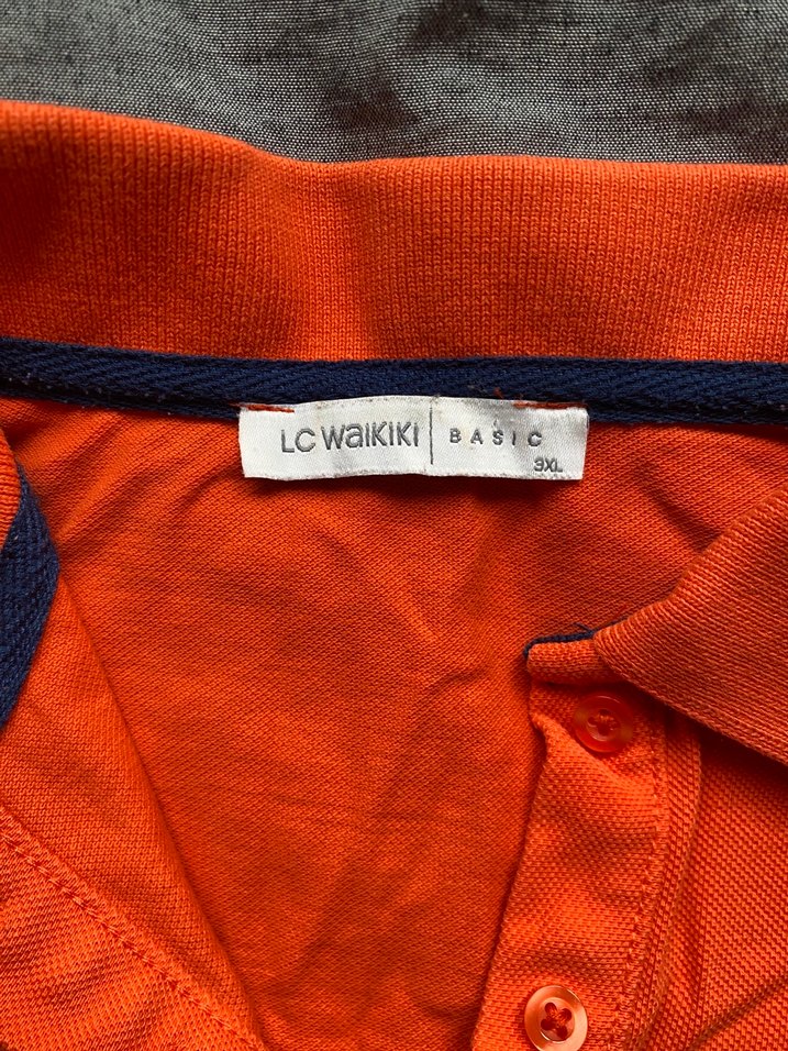 Turuncu Polo Yaka Tişört - Görsel 2