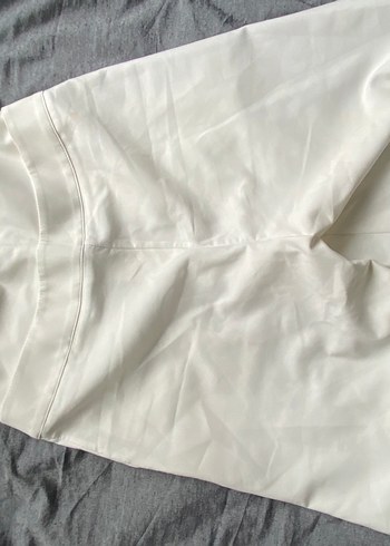 Düğmeli Beyaz Kadın Pantolon - Görsel 5