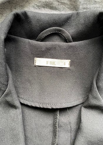 Siyah Kadın Ofis Blazeri, Normal Boy, Uzun Kollu - Görsel 2