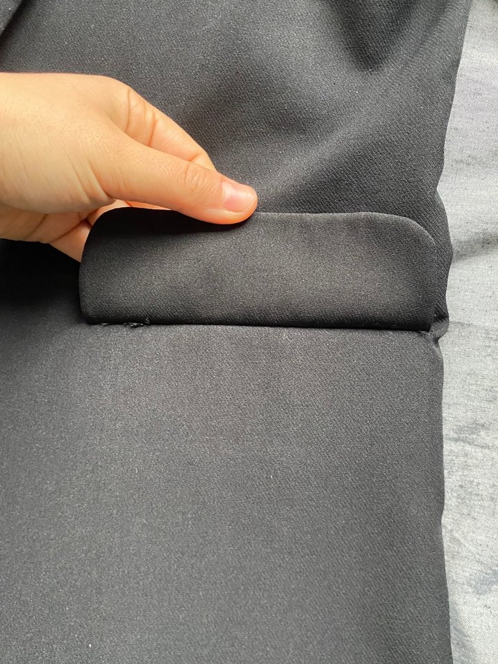 Siyah Kadın Ofis Blazeri, Normal Boy, Uzun Kollu - Görsel 3