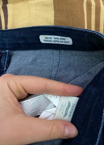 Kadın Lacivert Regular Fit Midi Denim Pantolon - Görsel 3