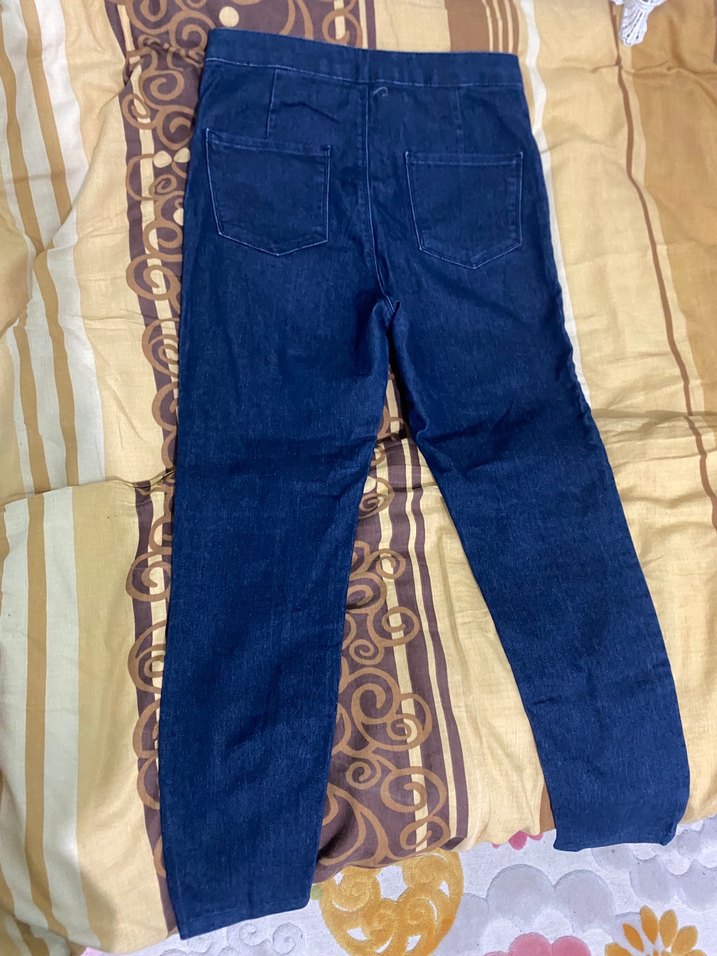 Kadın Lacivert Regular Fit Midi Denim Pantolon - Görsel 2