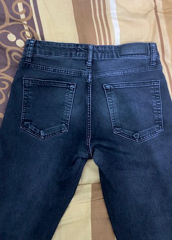 Gri dar paça jean - Görsel 3