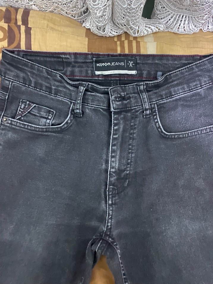 Gri dar paça jean - Görsel 2