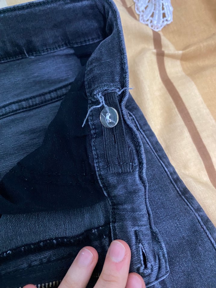 Kadın Gri Denim Regular Fit Günlük Kot Pantolon - Görsel 4