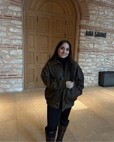 Stradivarius deri ceket