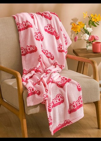 Pembe Barbie Desenli lcw home tv Battaniyesi - Görsel 3