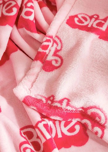 Pembe Barbie Desenli lcw home tv Battaniyesi - Görsel 5