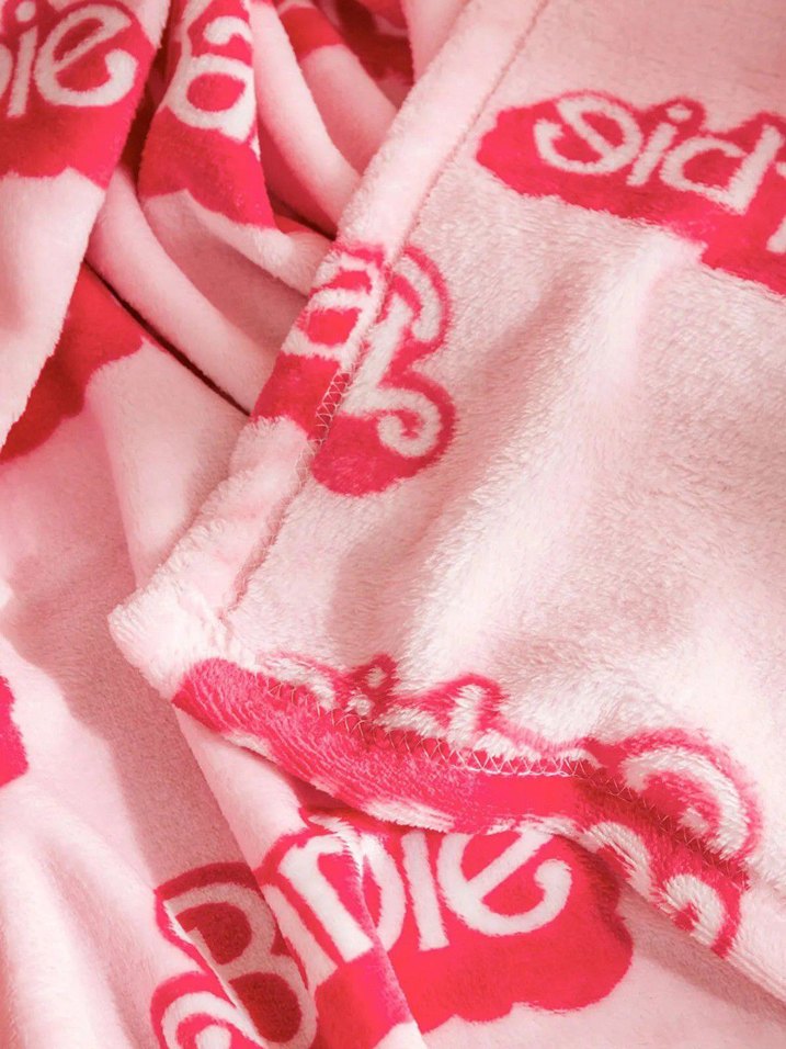 Pembe Barbie Desenli lcw home tv Battaniyesi - Görsel 5