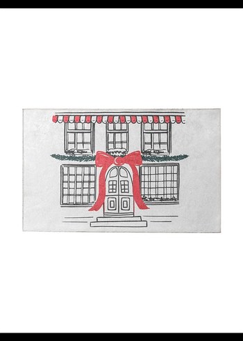 Beyaz Baskılı Banyo Paspası - Görsel 5