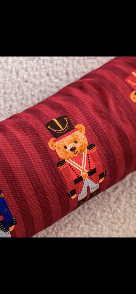 Bordo Nakışlı Renkli Dekoratif Yastık - Görsel 4