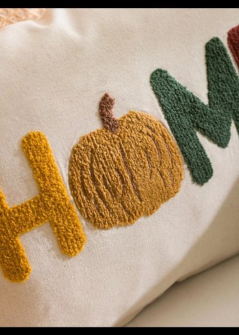 Nakışlı Bohem Kahverengi Dekoratif Yastık - Görsel 4