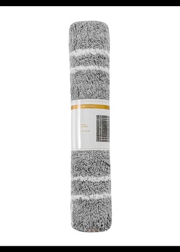 Gri Ekose Desenli Banyo Paspası - Görsel 5