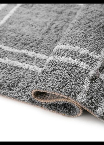 Gri Ekose Desenli Banyo Paspası - Görsel 2