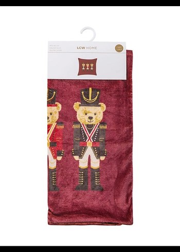 Bordo Nakışlı Modern Klasik Minder Kılıfı - Görsel 2