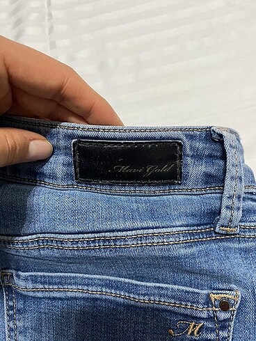 40 Beden mavi Renk Dar paça jean