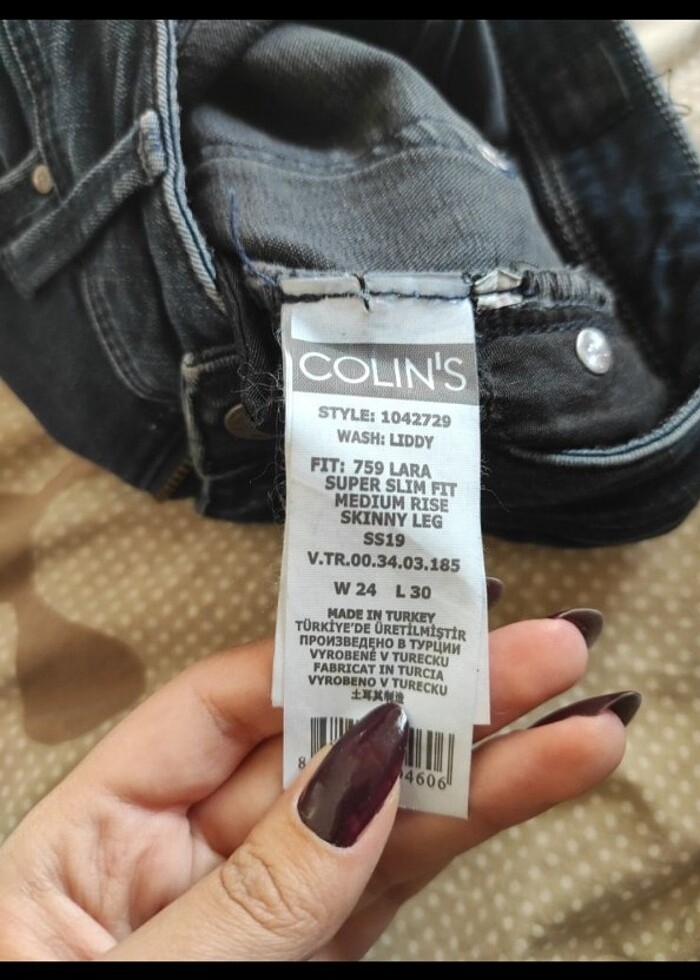 Colin's vintage düşük bel şort - Görsel 3