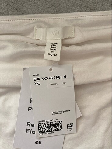 H&M Kayık yaka astarlı bluz