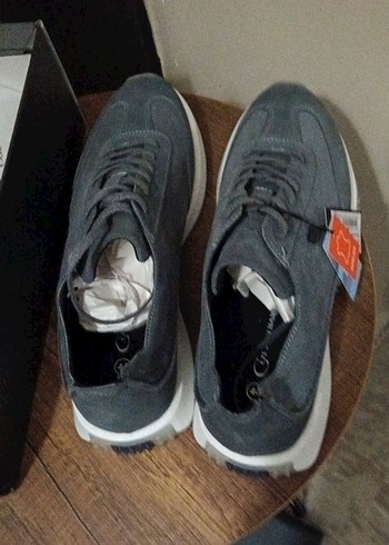 antrasit süet Bağcıklı Erkek Günlük Ayakkabı - Görsel 4