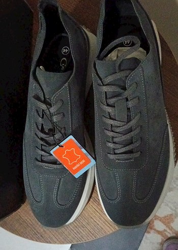 antrasit süet Bağcıklı Erkek Günlük Ayakkabı - Görsel 2