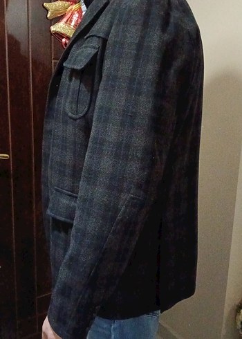 Düğmeli kaşe Erkek Ceket - Görsel 5