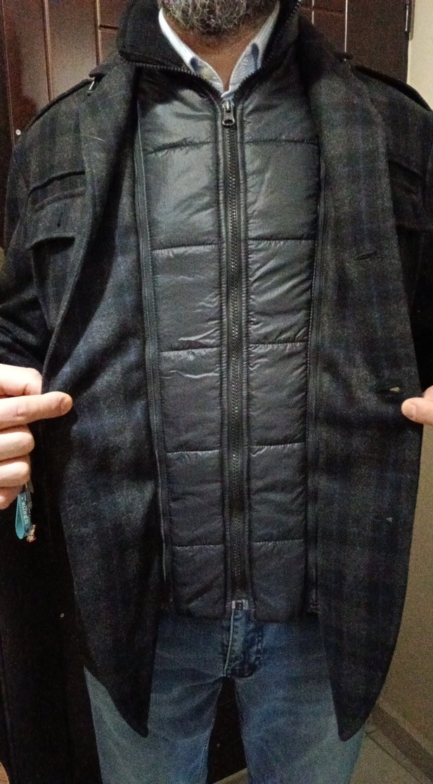 Düğmeli kaşe Erkek Ceket - Görsel 4