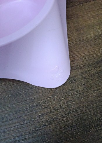 Pastel Pembe Çiftli Kedi/Köpek Mama Kabı - Görsel 2