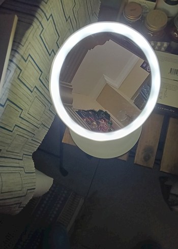 Beyaz dokunmatik Işıklı Makyaj Aynası - Görsel 5