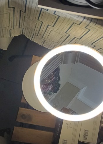 Beyaz dokunmatik Işıklı Makyaj Aynası - Görsel 7