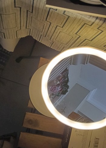 Beyaz dokunmatik Işıklı Makyaj Aynası - Görsel 6