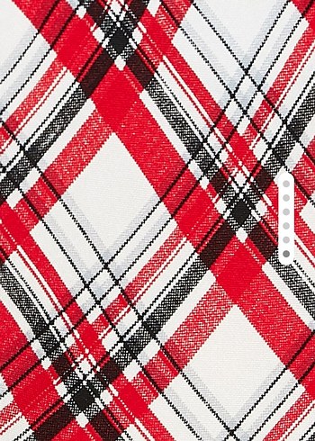 Koton Kırmızı Ekose Uzun Askılı Elbise - Görsel 5