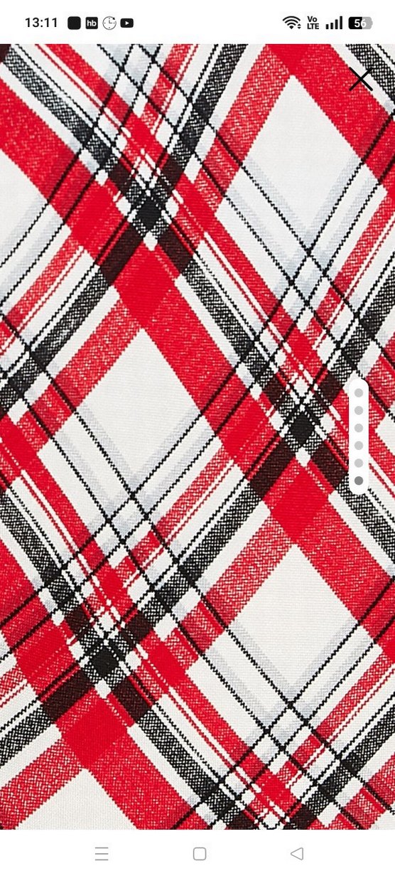 Koton Kırmızı Ekose Uzun Askılı Elbise - Görsel 5