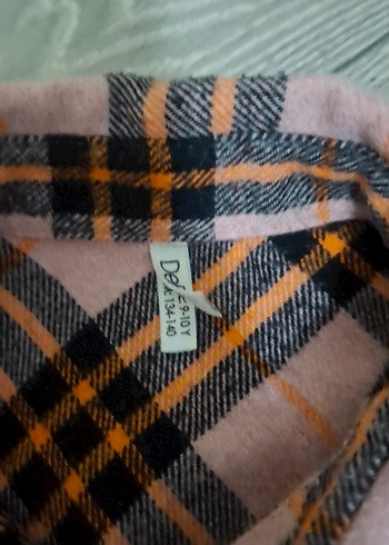 Düğmeli Kareli kız çocuk gömlek 9,10 yaş - Görsel 2