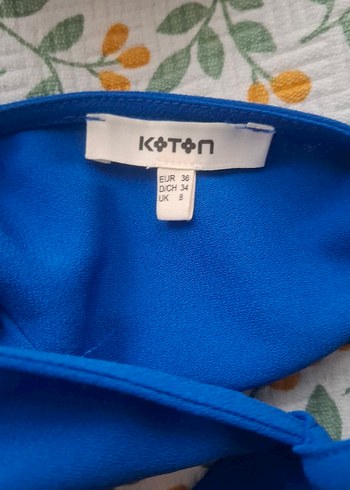 36 Beden Parlak Mavi V Yaka Kolsuz Midi Elbise